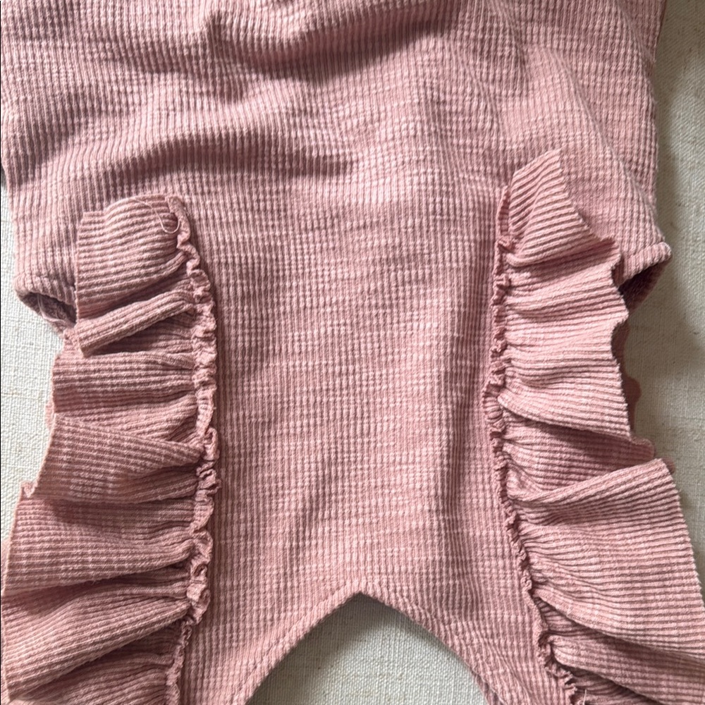 Pink Ruffled Baby Romper - Picture 4 of 5